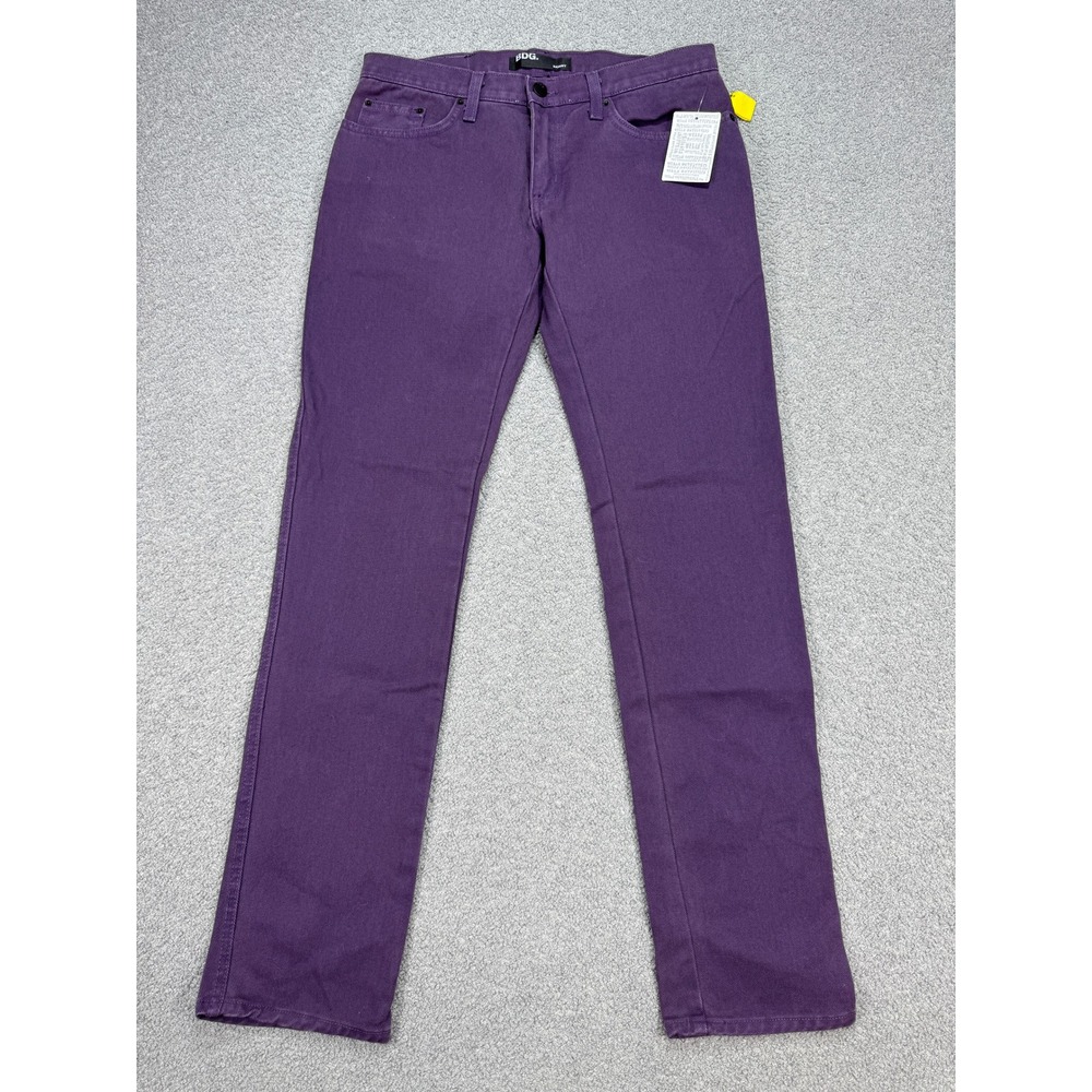 NEW BDG Jeans Men's 31x32 Purple Denim Slim Fit Skinny Mid Rise Made In USA